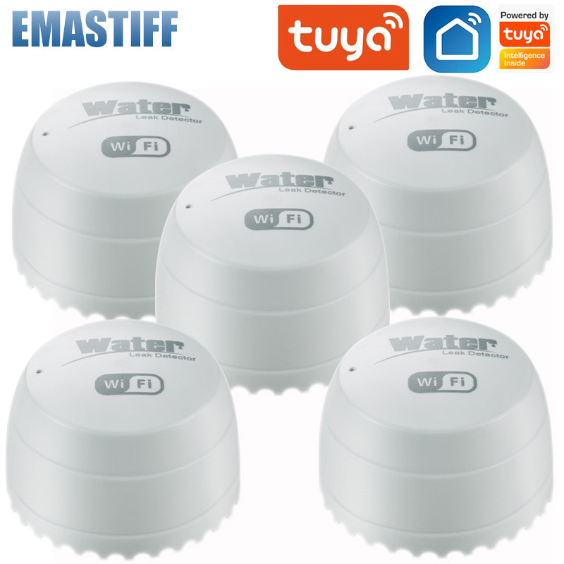 ⚔TUYA WiFi Water Leak Detector Water Flood Sensor Linkage Alarm Smart