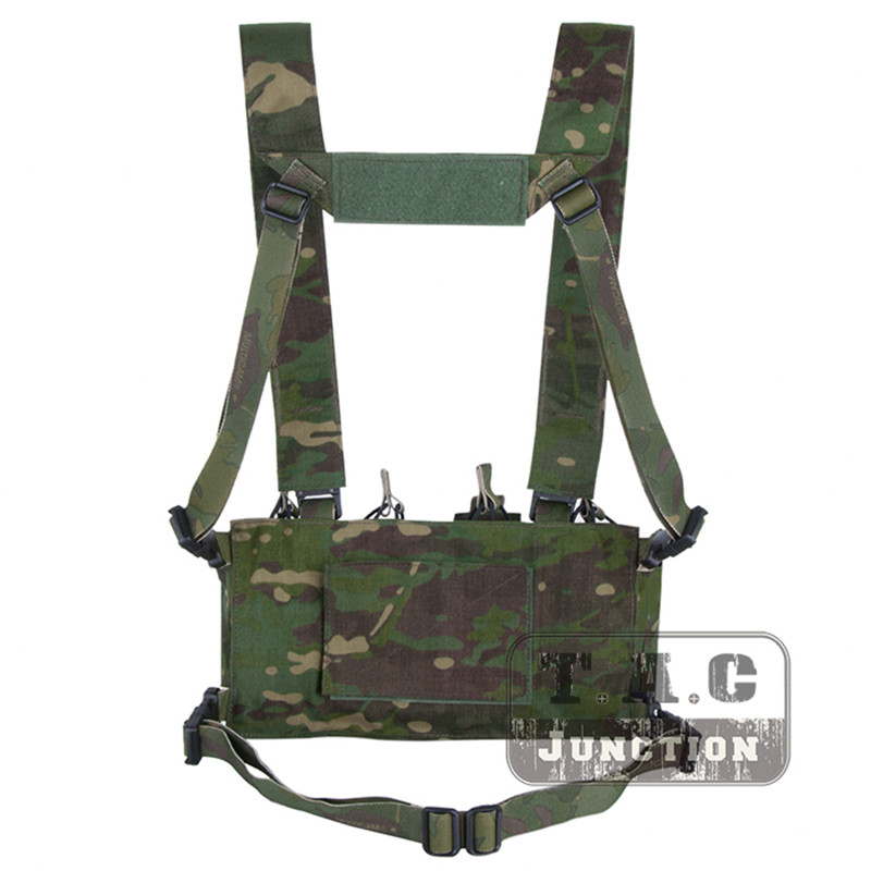 Emerson HSP Style D3CR Chest Rig w/ Multi-Purpose Mag Pouch & Radio ...