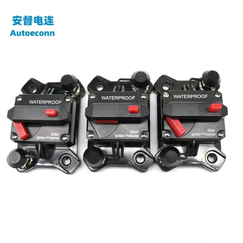 ️30-300A Circuit Breaker Dual Battery 12V 24V DC Fuse Manual Reset Car