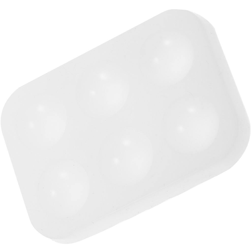☊Six Hole Silicone Palette Easy to Clean Acrylic Watercolor Paint Mini