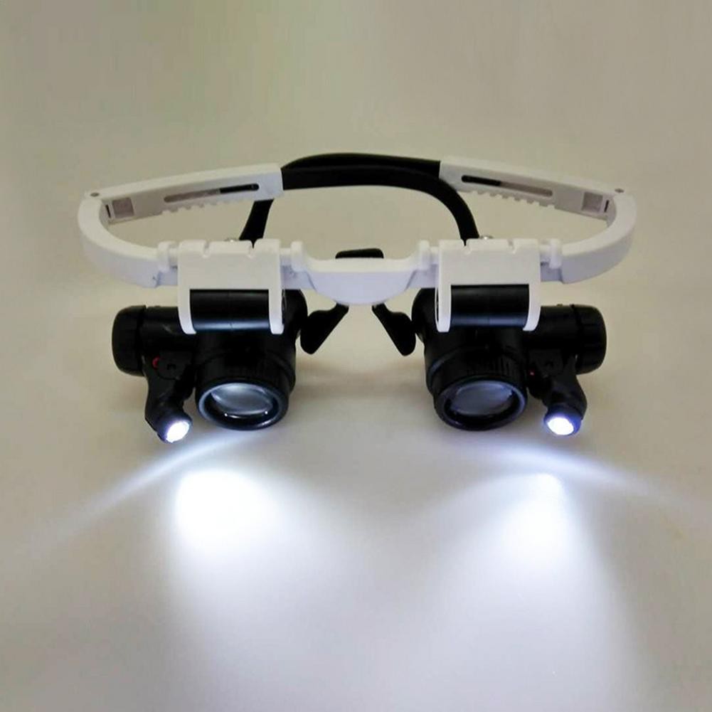 유HeadMounted Illuminating Microscope Headband Repair LED Lamp Light
