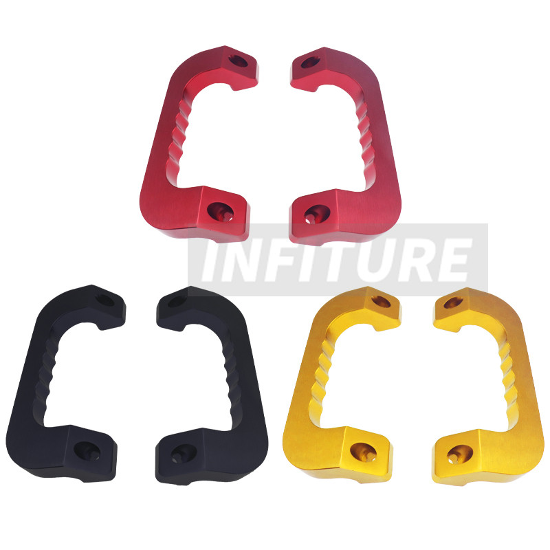 2PCS Interior Door Handles Refit Drive Room Aluminum Armrest Grab ...