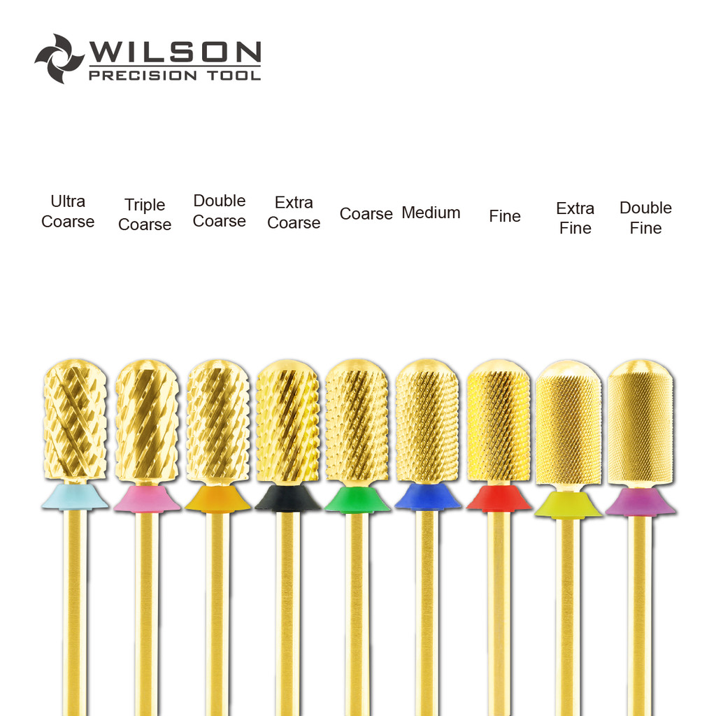 WILSON Large Barrel Smooth Top Bits Nail drill bits Remove gel carbide ...