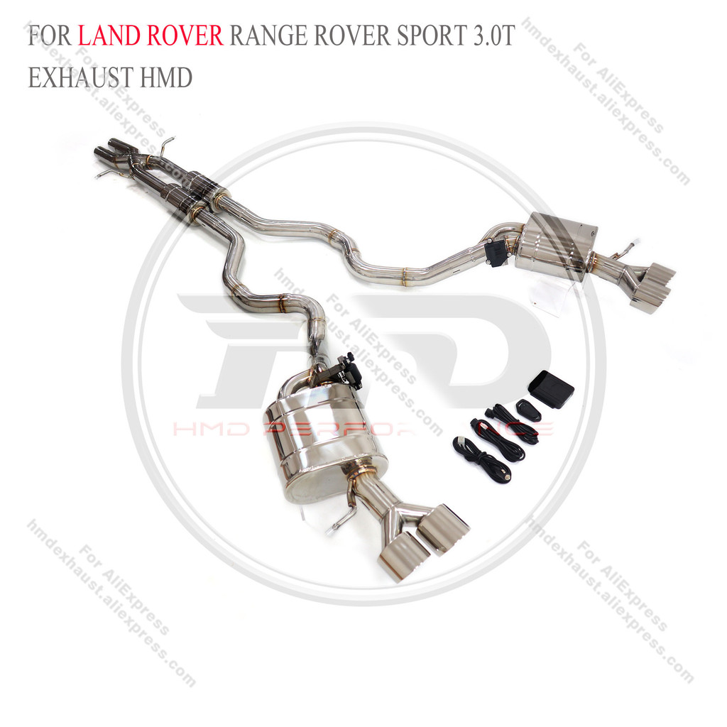 【HMD Stainless Steel Exhaust System Performance Catback For Land Rover ...