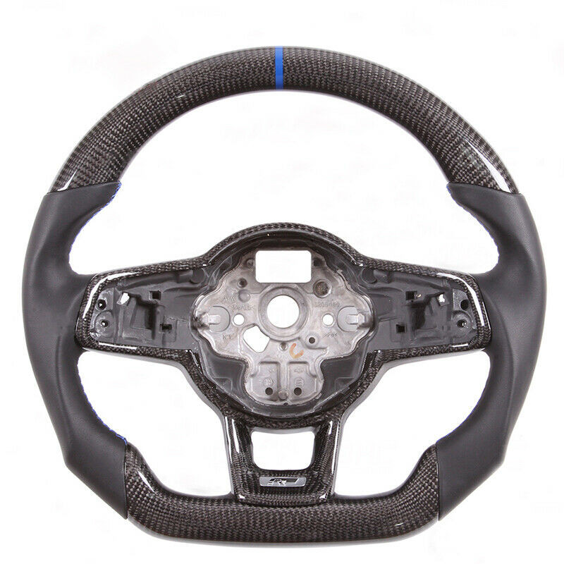 Custom Car Steering Wheel For VW Golf 7 R MK7 GTI Real Carbon Fiber