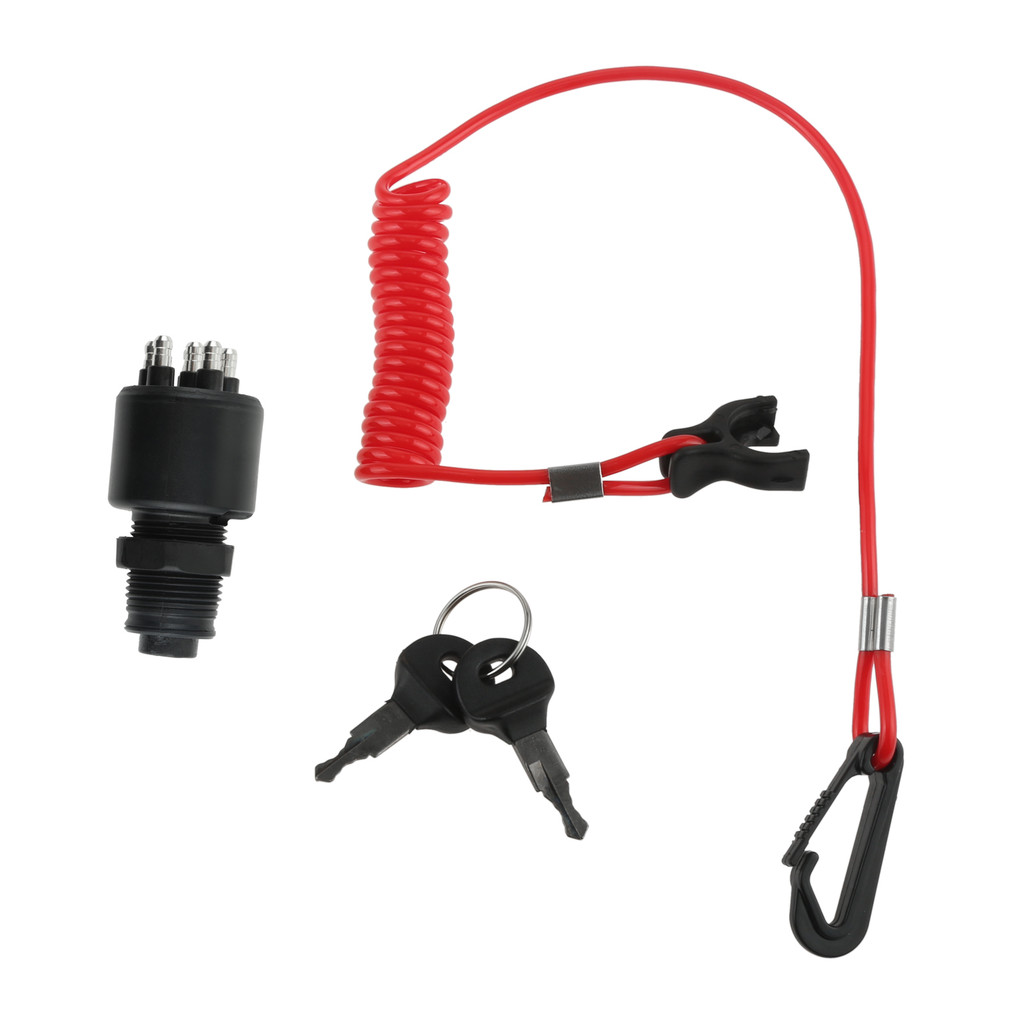 유Boat Key Ignition Switch with Safety Lanyard Kit fit for Johnson