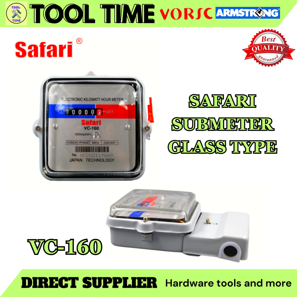 SUBMETER GLASS TYPE ELECTRIC METER | Shopee Philippines