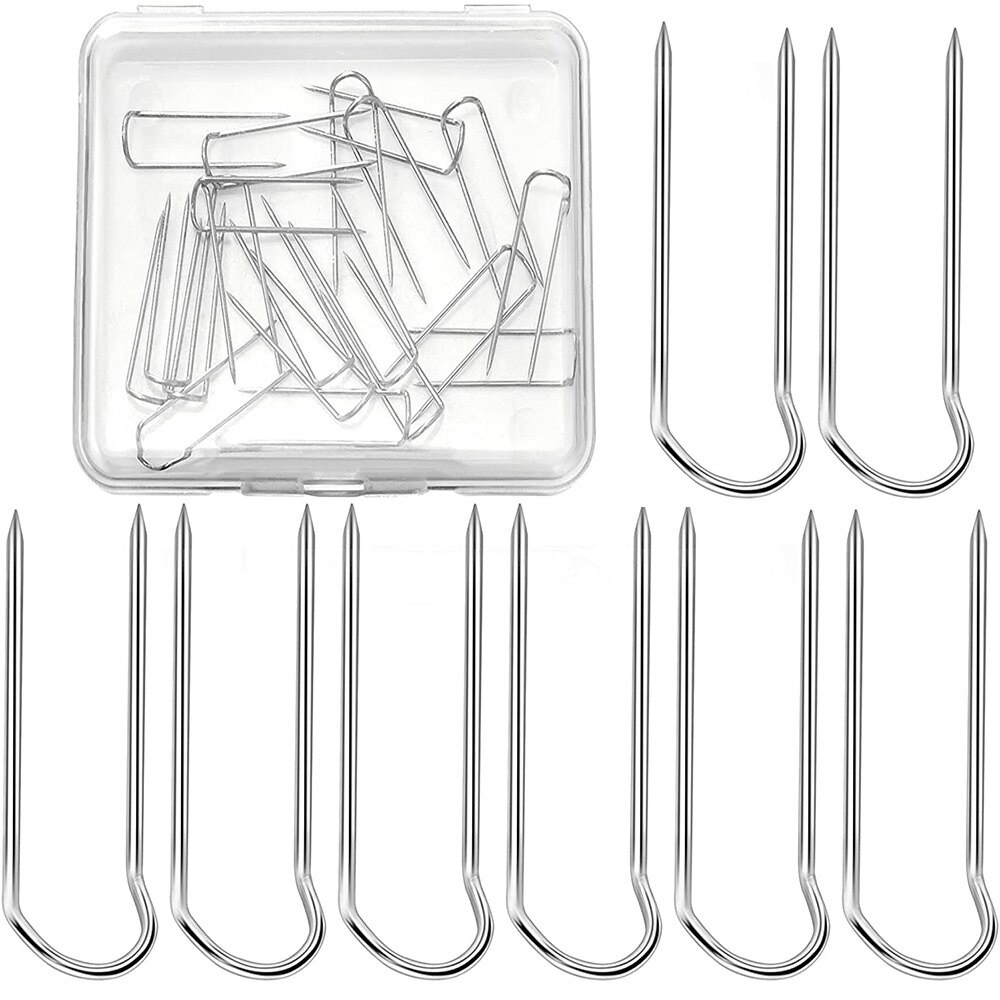 50Pcs Fork Pins Quilting Metal U Pins Craft Straight Quilting Needle ...