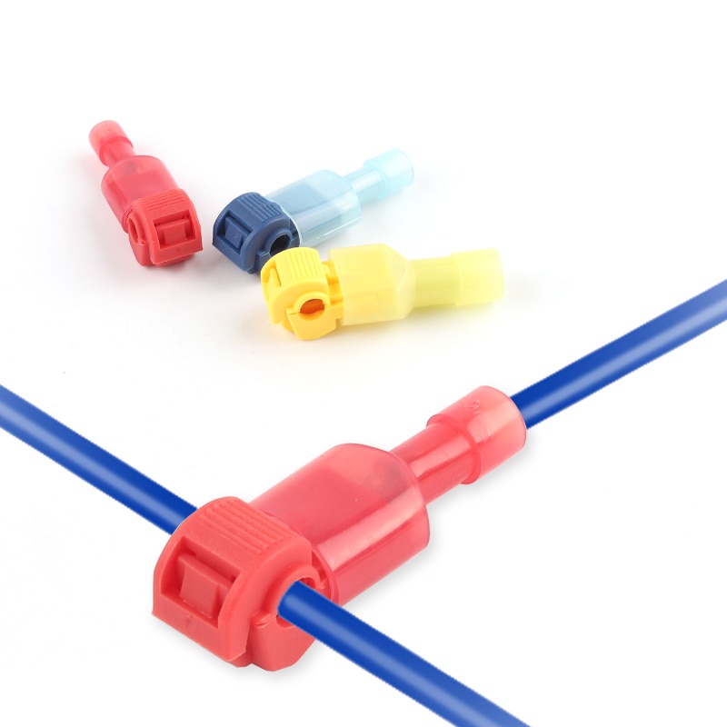 Quick Electrical Cable Connectors Snap Splice Lock Wire Terminal Crimp ...