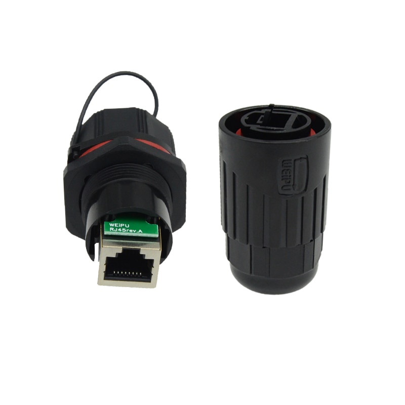 WEIPU RJ45F CAT6 Network Signal Cable Adapter RJ45 Data