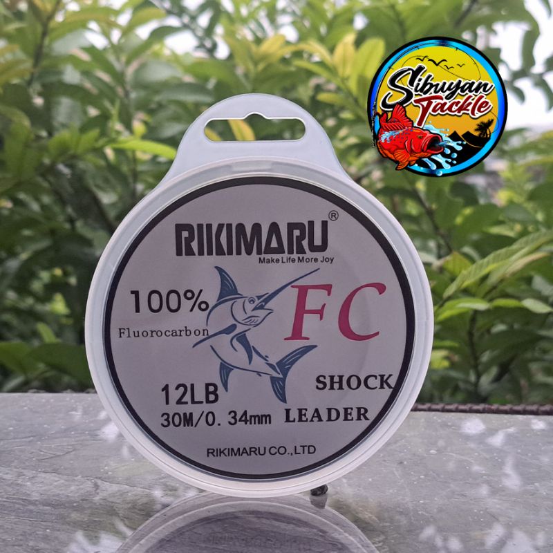 RIKIMARU FC Shock 100% Fluorocarbon Leader Line 30m