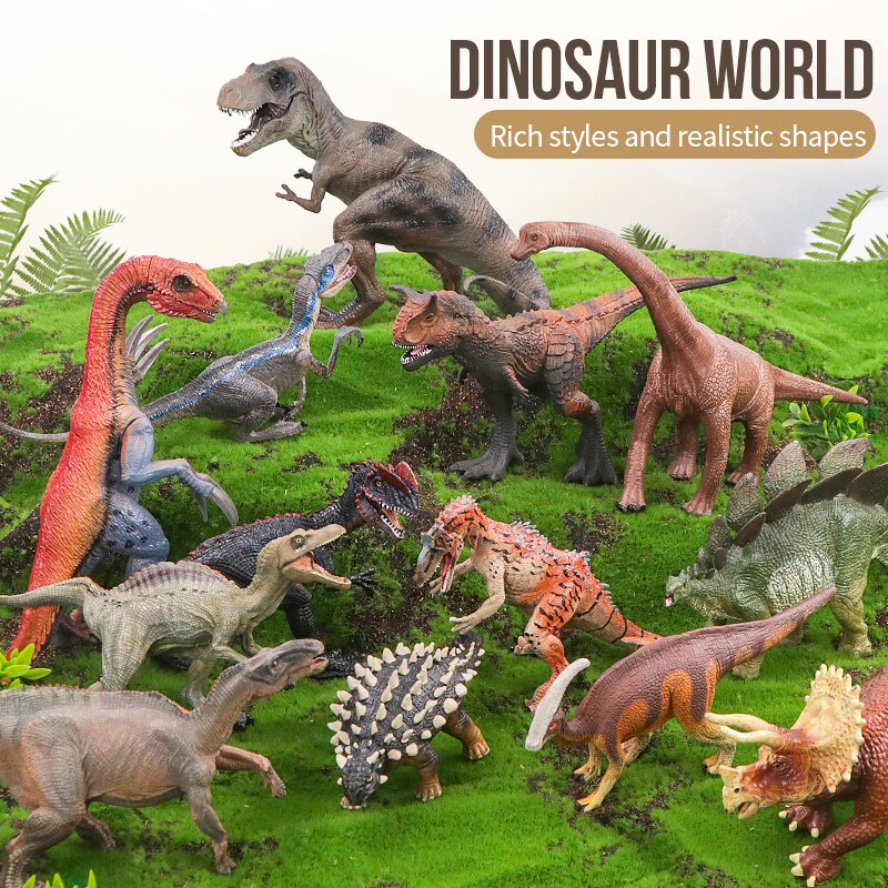 Simulation Jurassic Dinosaurs World T-Rex Mosasaurus Animals Models ...