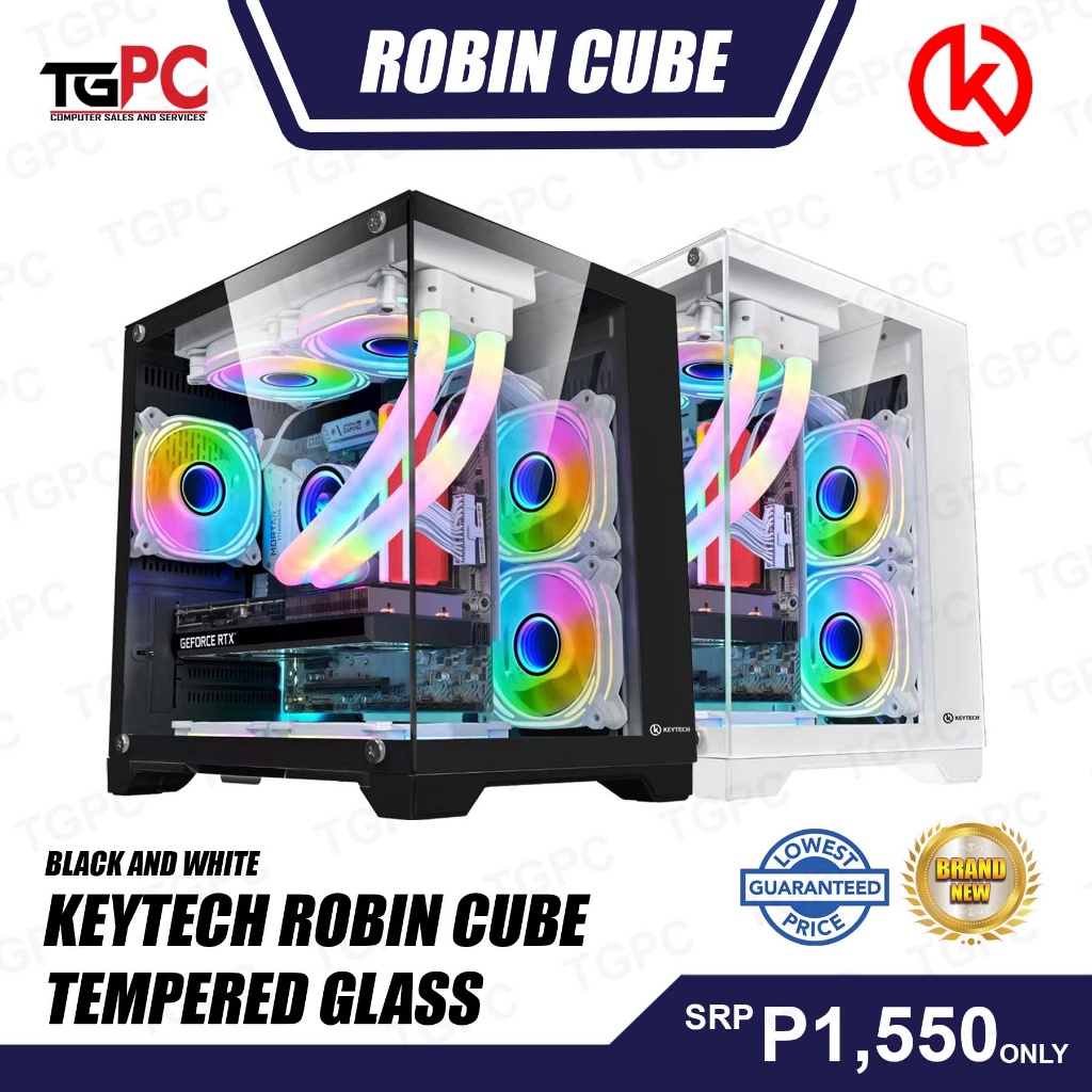 KEYTECH Robin Cube DUAL CHAMBER CASE MICRO ATX MINI ITX Computer Case ...