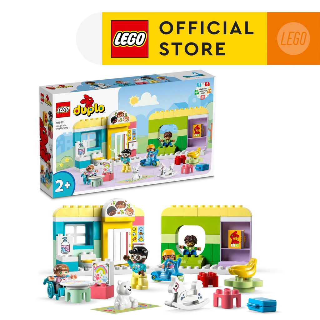 LEGO DUPLO Town 10992 Life At The Day Nursery Building Toy Set (67 ...