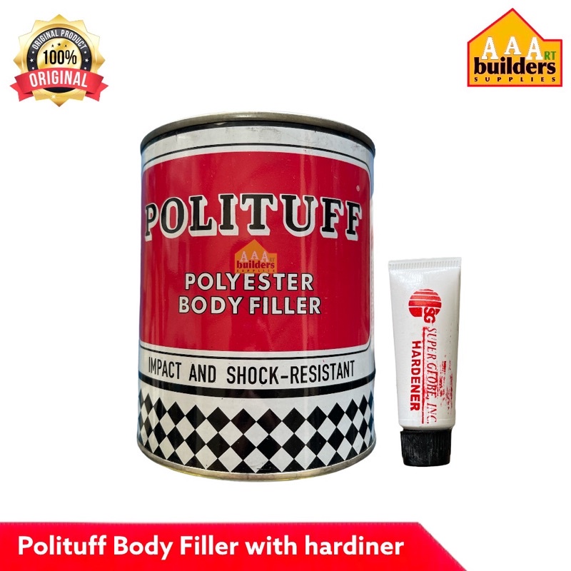 【Hot Sale】Original Polituff Polyester Body Filler with hardiner 1 Liter Shopee Philippines