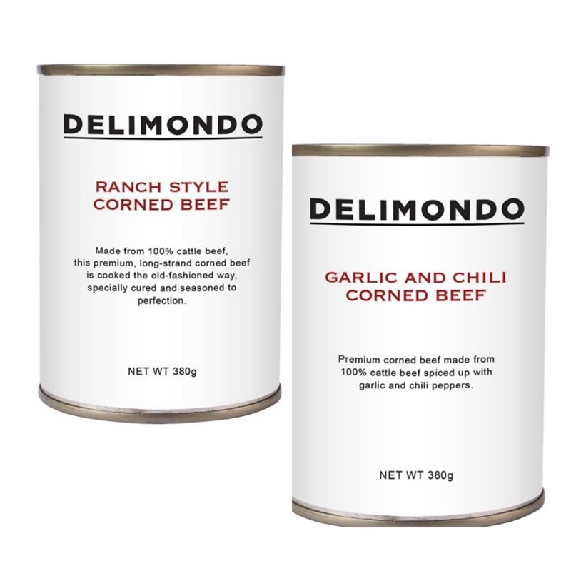 【Hot Sale】Delimondo Rach Style / Garlic & Chili Corned Beef 380g