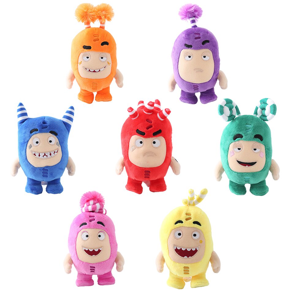 Kawaii Oddbods Fuse Bubbles Newt Pogo Slick Jeff Zee Plush Stuffed Toys ...