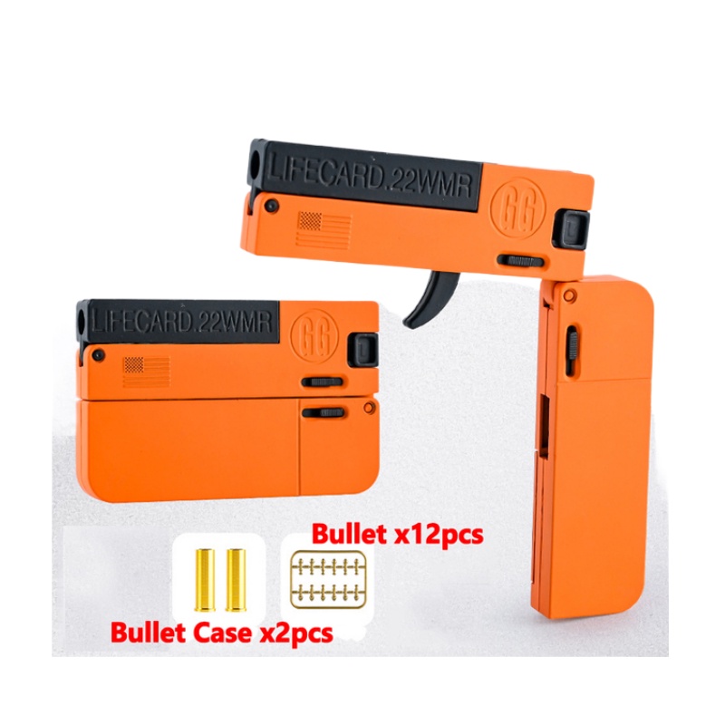 Toy gun LifeCard Folding Toy Pistol Handgun Toy Card Gun With Soft