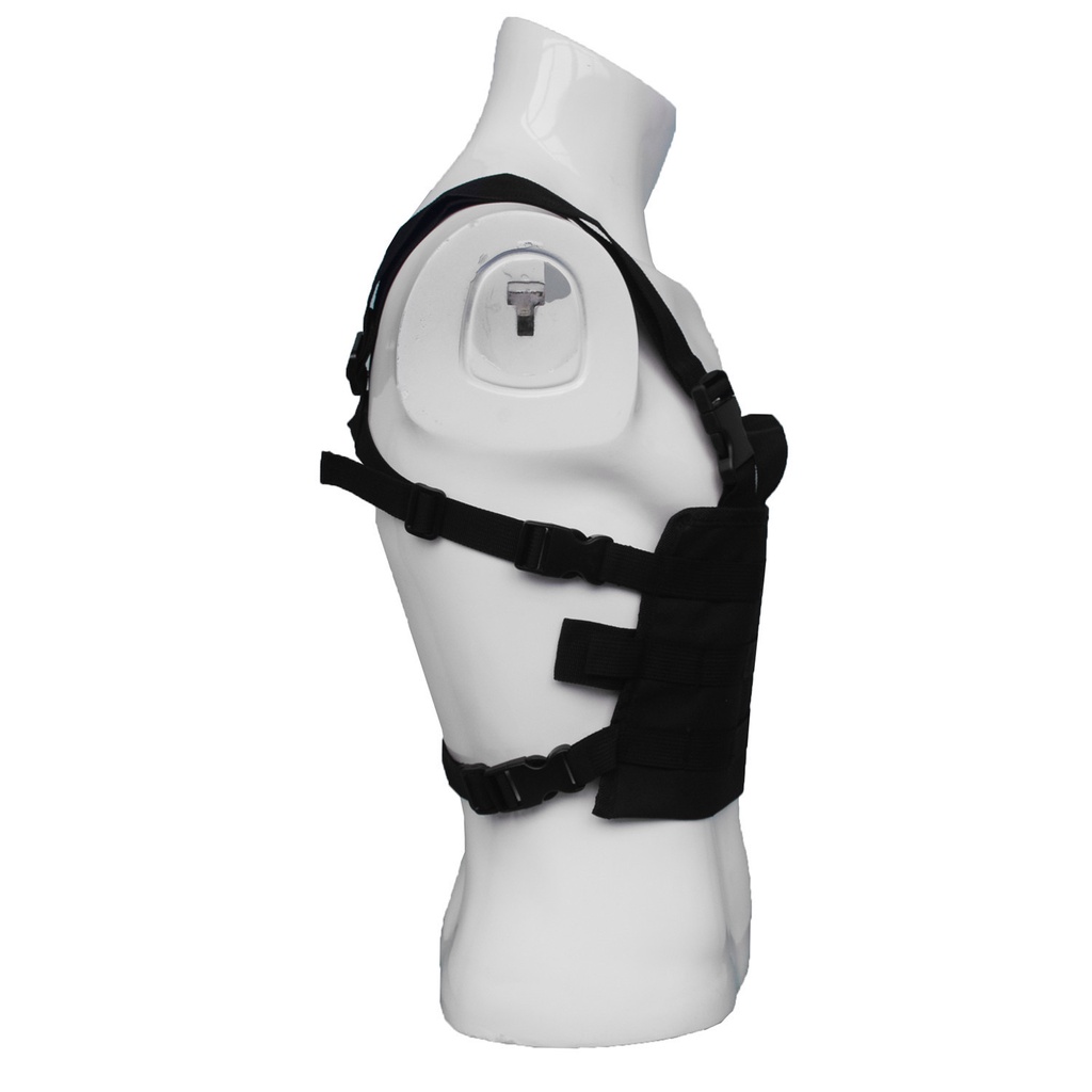 Tactical Molle Chest Rig Vest Gun Holster Platform Front Pack Magazine