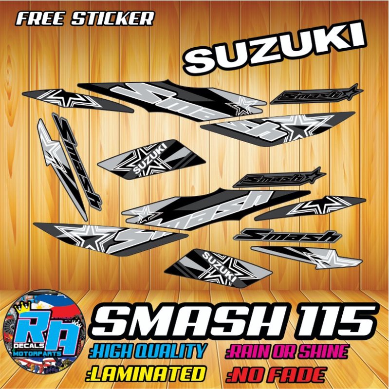Smash 115 Stock Decals | Shopee Philippines