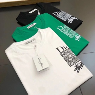 T-Shirts & Polos  Dior Womens Lucky Dior' T-Shirt White Cotton