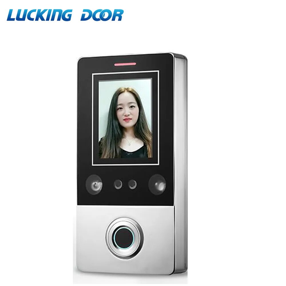 Face recognition smart lock access control door opener with fingerprint sensor RFID door access