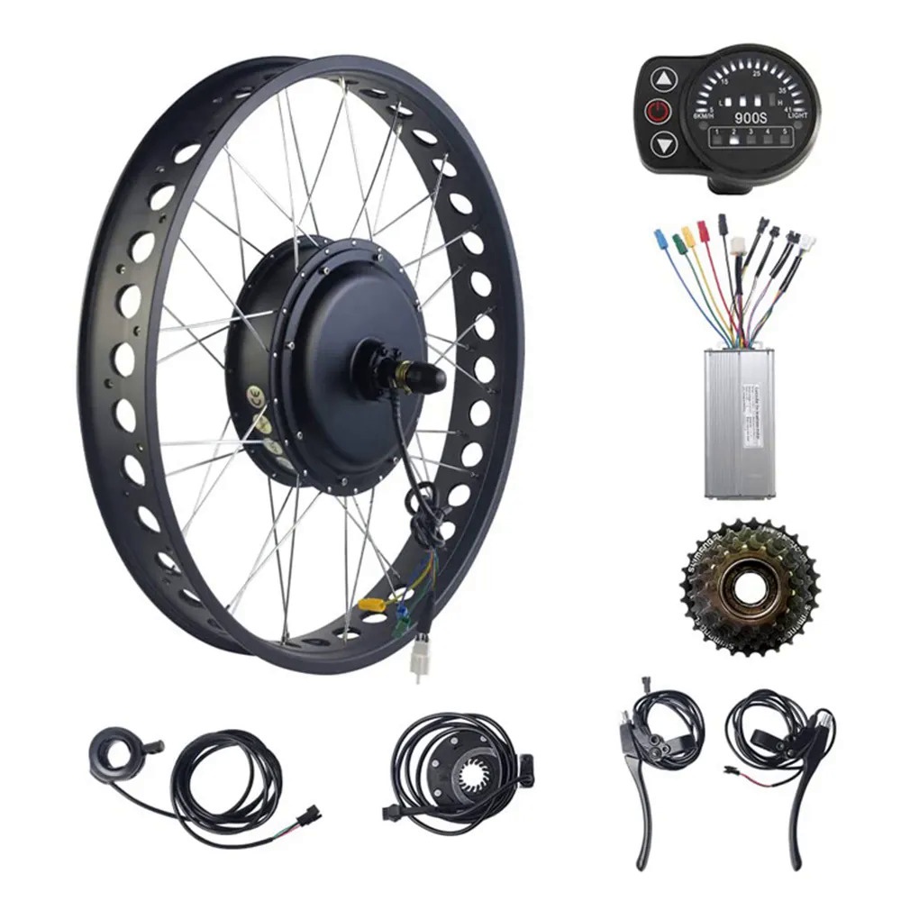 ♖Fat Electric Bike Retrofit Kit 20 Inch eBIKE Brushless Hub Motor