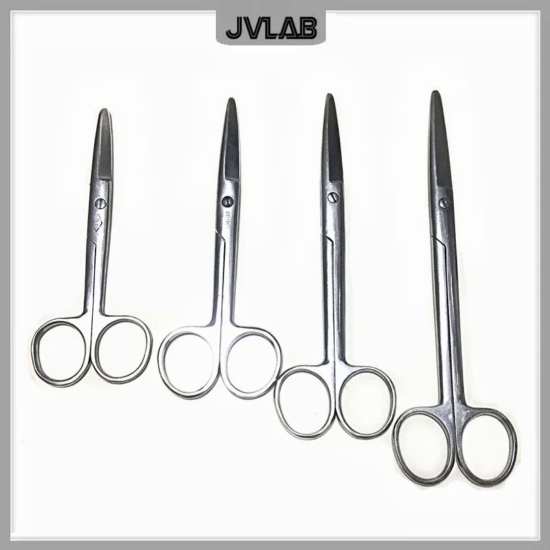 HJQY Stainless Steel Surgical Scissors Laboratory Medical Household