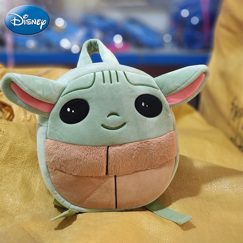 ♦Disney Baby Yoda Plush Backpack Star Wars Cartoon Figures School Bag