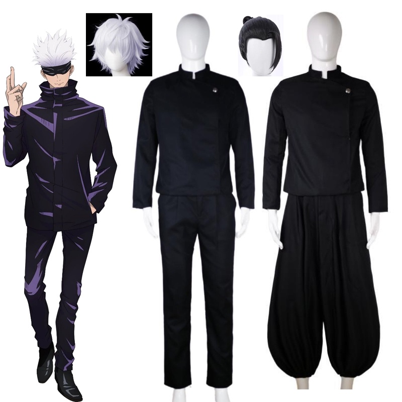 ۩Jujutsu Kaisen Satoru Gojo Cosplay Costume Wig Anime Geto Suguru ...