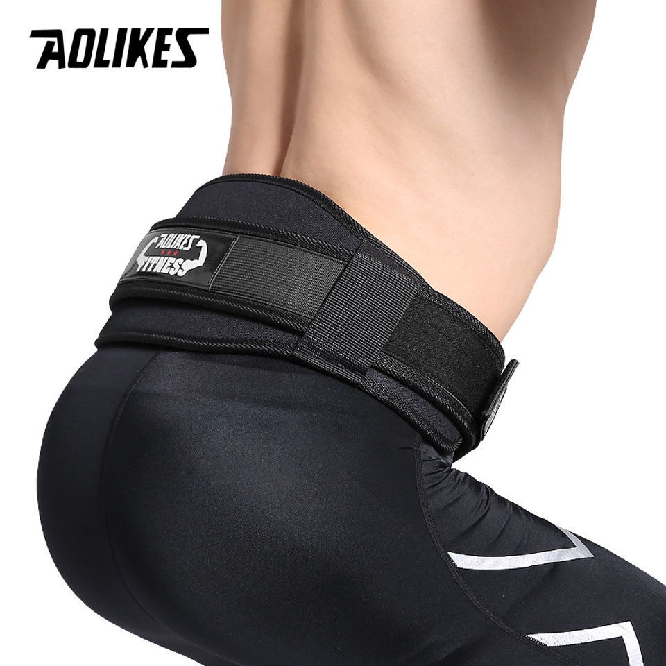 AOLIKES Fitness Weight Lifting Waist Band Belt Adjustable Pressure Squat Belt Gym Weightlifting