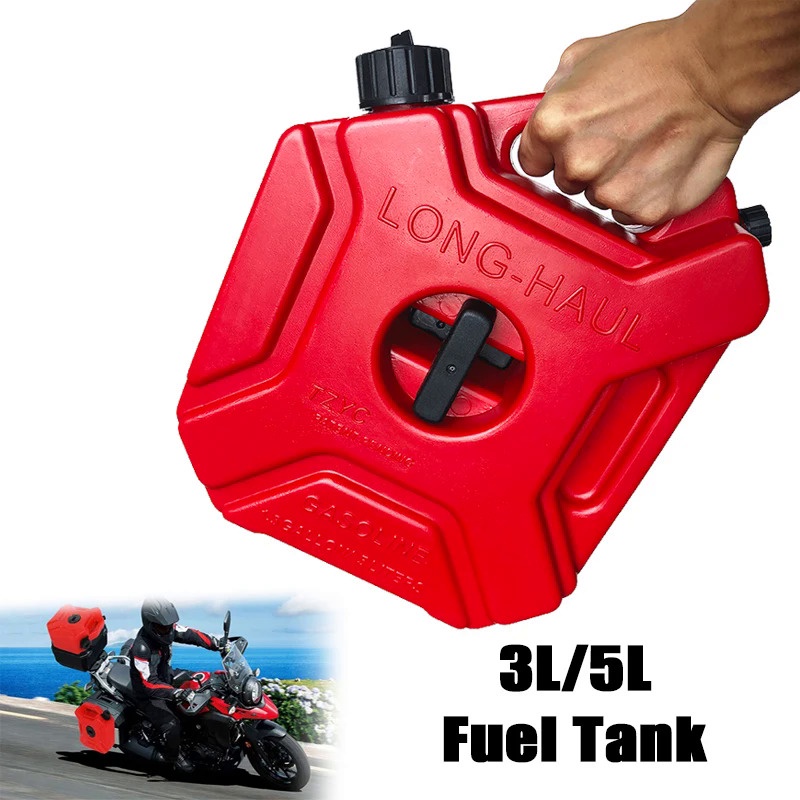 3L/5L Red Fuel Tank Petrol Cans Barrels Can Gas Spare Container Anti