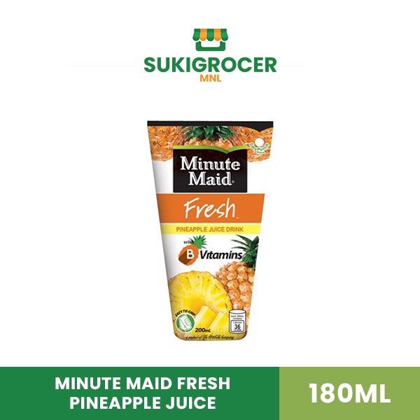 Minute Maid Fresh Pineapple Juice 180ML Shopee Philippines
