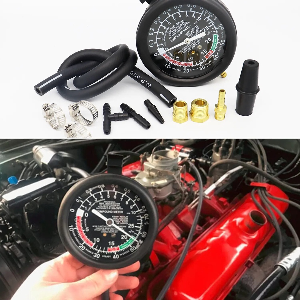 Good qualityCar Fuel Pump Pressure and Vacuum Tester Gauge Kit