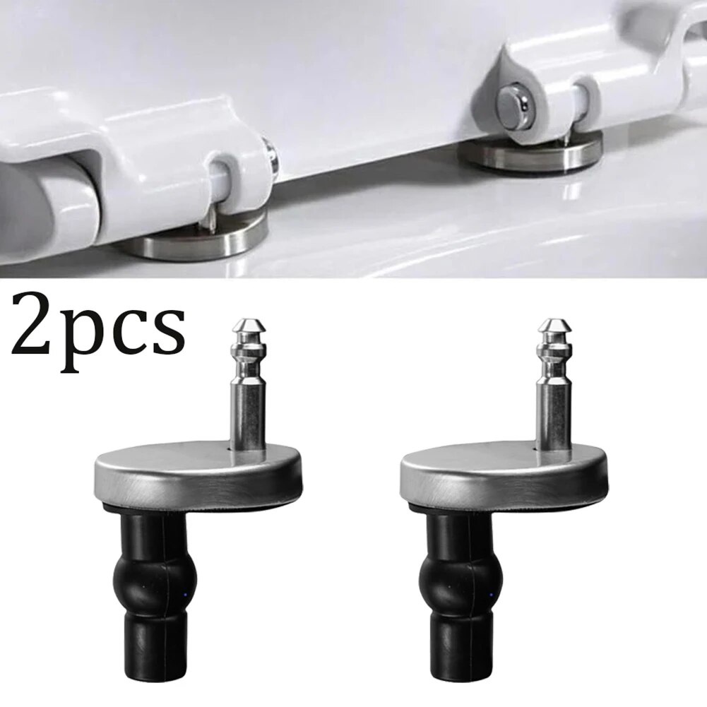 ☂Heavy Duty Toilet Seat Hinge 2PCS Bathroom Hardware Close Heavy Duty Hinge Hinges Quick Fitting
