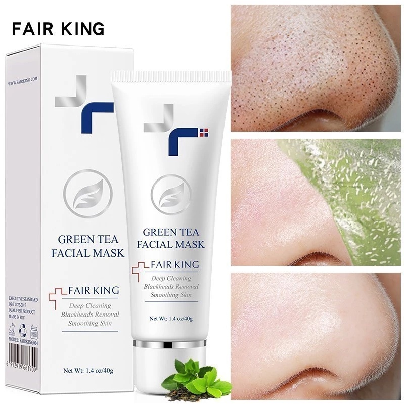 Facial mask☞ FAIR KING Green Tea Face Mask Nose Oil Control Mask Deep