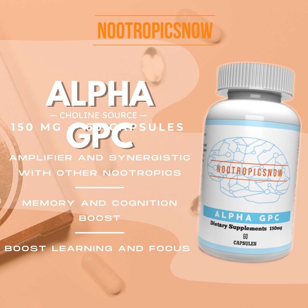 Nootropicsnowph Store Alpha GPC 150mg (60 capsules, 60 servings