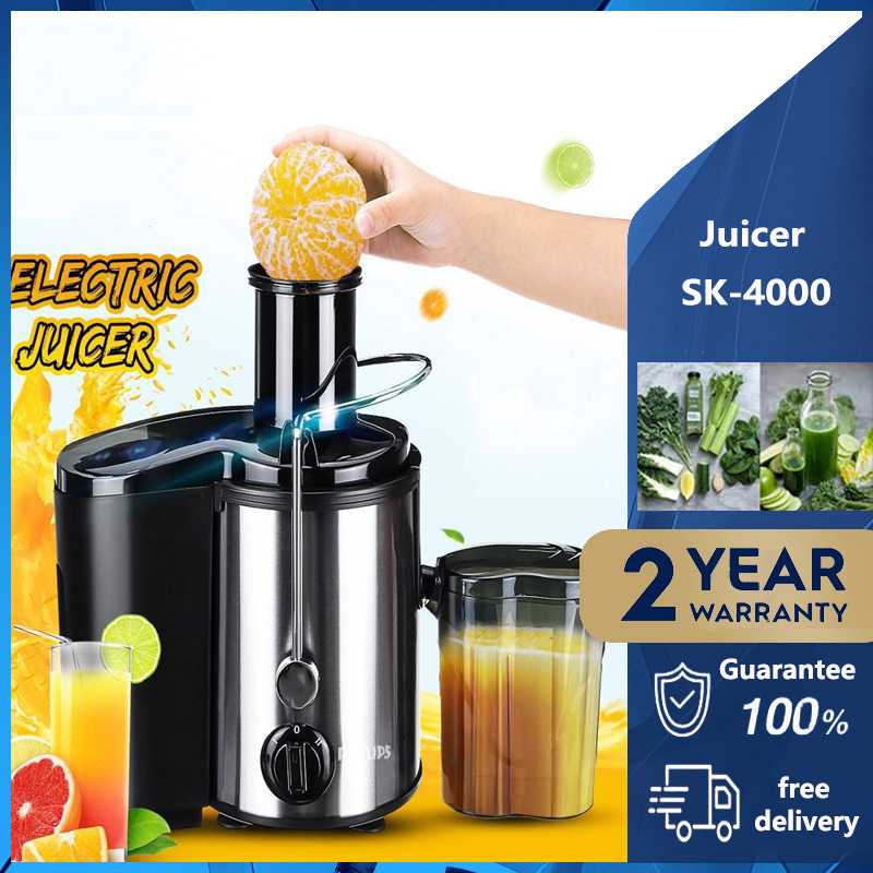 PHILIPS Philippines 1.5L Electric Juice Extractor Machine SK4000 Vegetable and Fruit