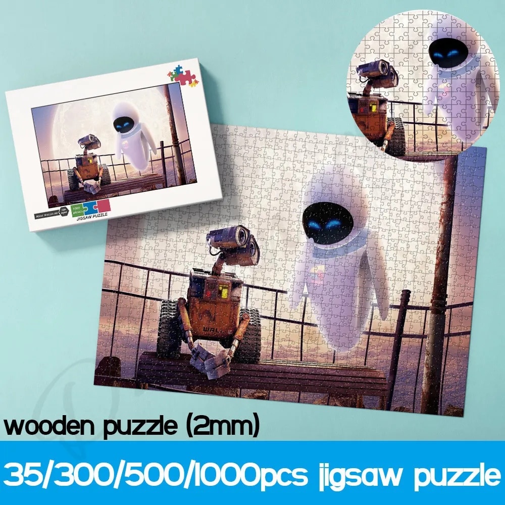 Disney 1000 Pieces Cartoon Jigsaw Puzzles Wall.e and Eve Disney