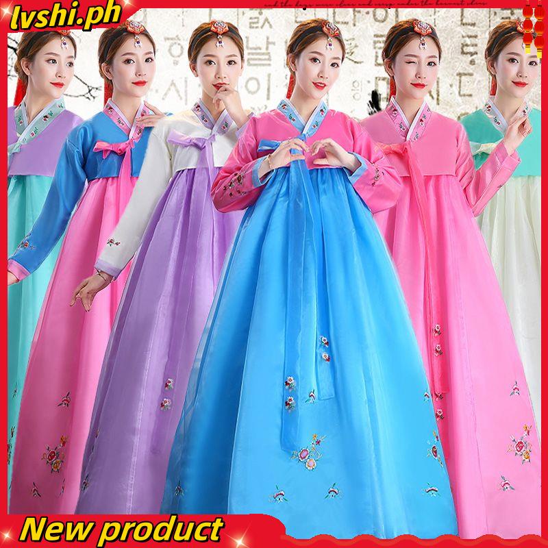 New Style Korean Traditional Long Present Court Costume Korean Ethnic
