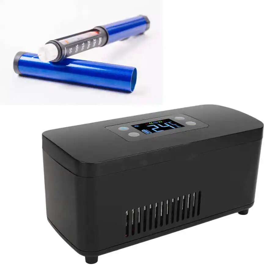 Portable Insulin Cooler Box Mini Electric Insulin Cooler Pill Case Drug