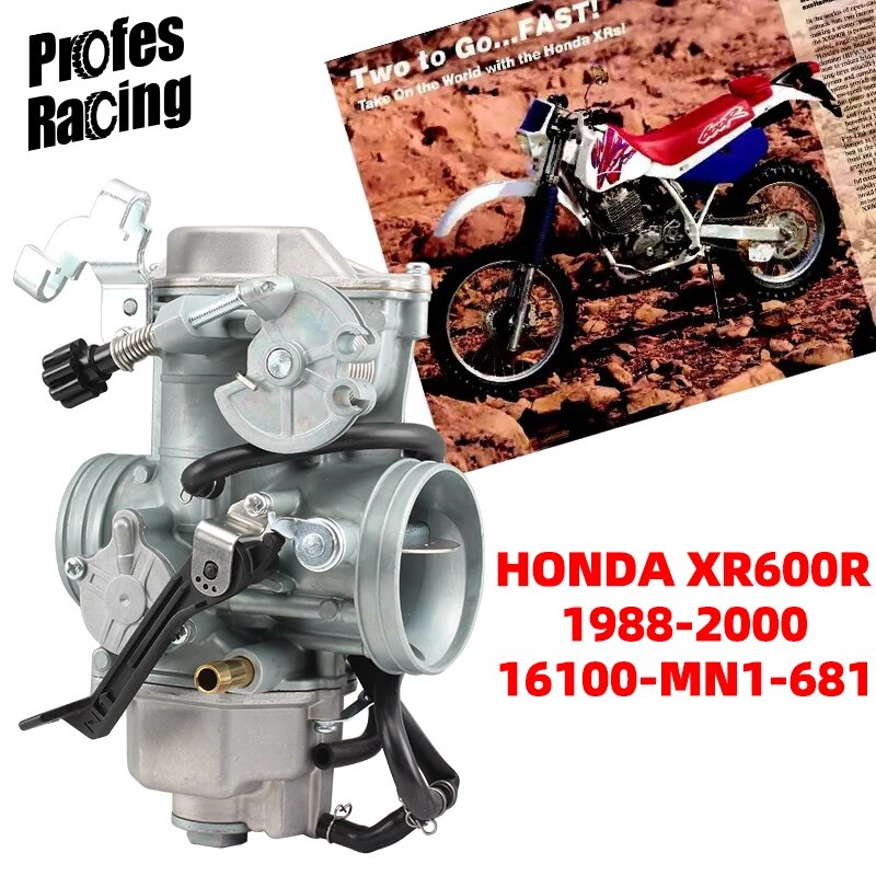 ☠Motorcycle Carburetor For HONDA XR600R XR 600R 19882000 Assy 16100