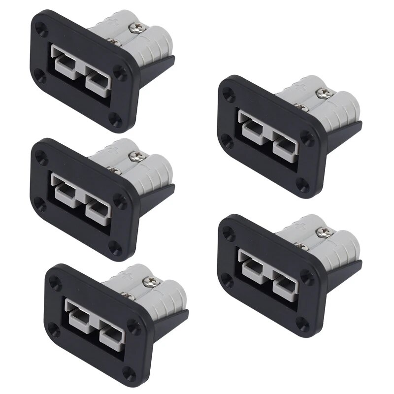5X Flush Mount 50 Amp Anderson Plug Mounting Bracket Panel Cover For ...
