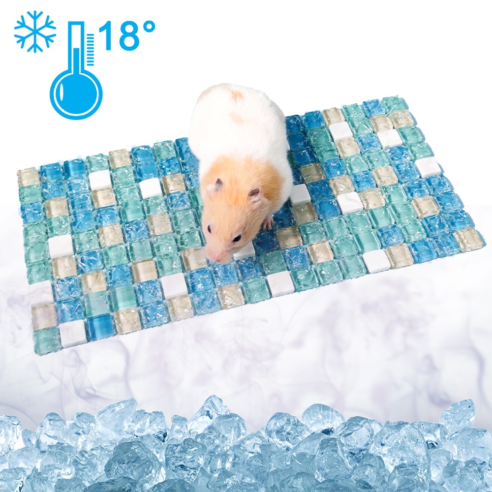 ♛Summer Cooling Pad Down Quickly Guinea Pig Rabbit Chinchilla Resin