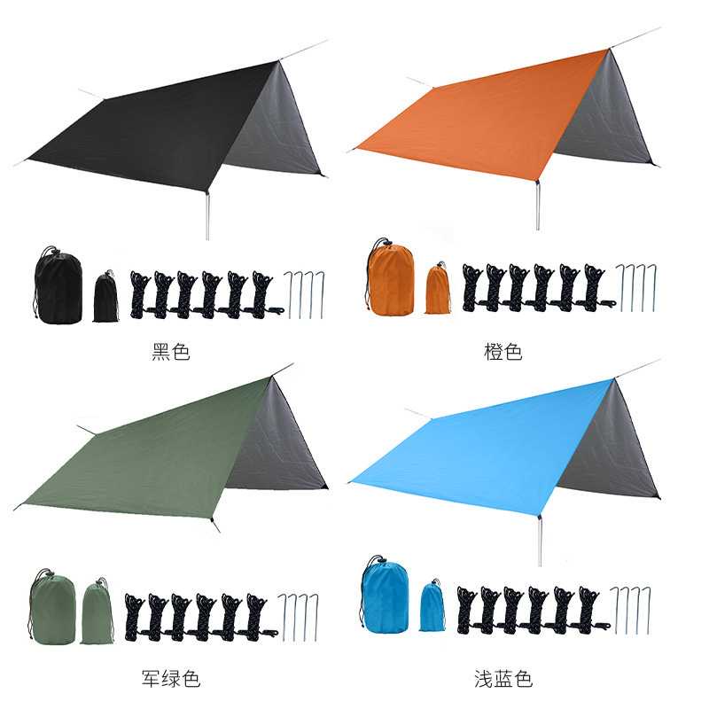 waterproof 10ft x 10ft camping tarp hammock tarp Tarp Tent Awning Shade