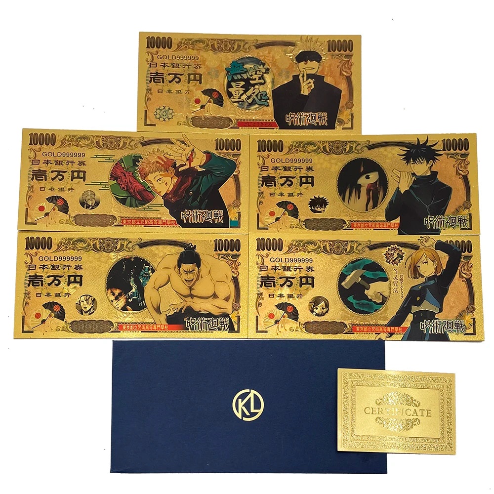 웃5 models Japanese Anime Jujutsu Kaisen Yuji Itadori&Gojo Satoru Gold ...
