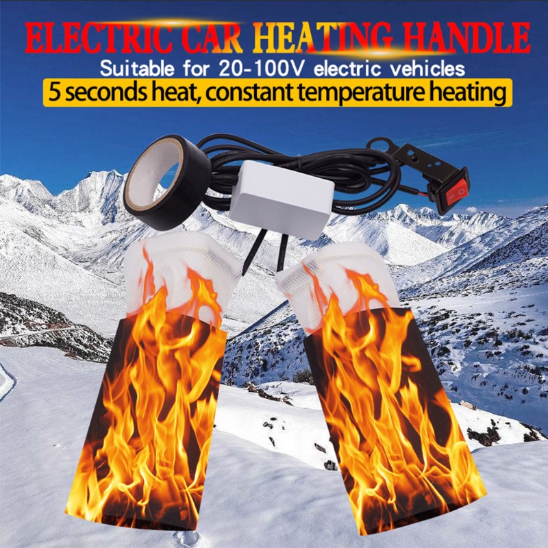 ஐ 20100V Electric Heated Pad Ebike Handlebar Warmer Winter Grips