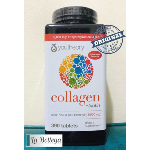Youtheory Collagen + Biotin 390 Tablets Shopee Philippines