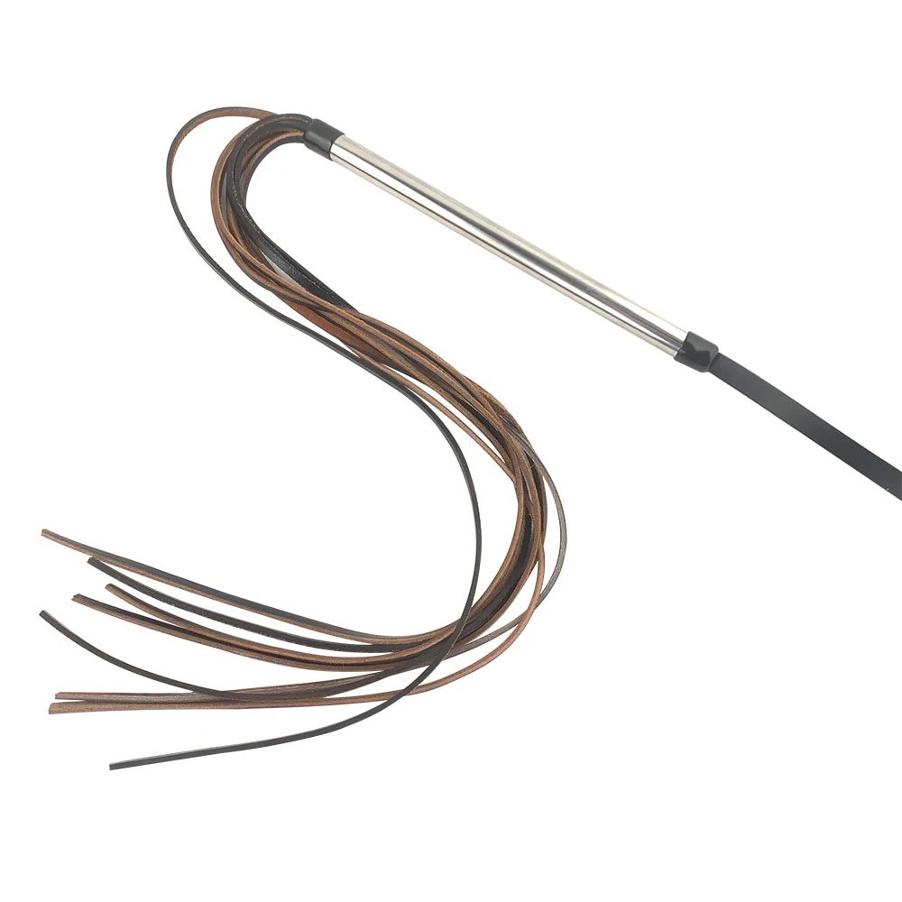 ♜Genuine Leather horse tassel Whip Erotic Fetish Spanking BDSM Bondage