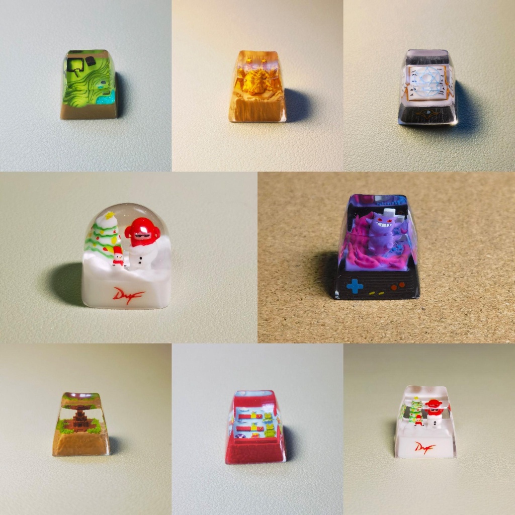 Customized mechanical keyboard with personalized Pokémon translucent ...